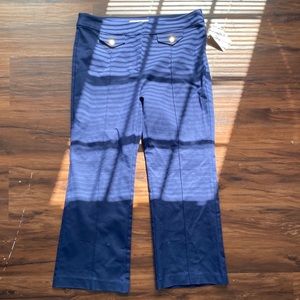 Michael Kors True Navy Basics Ankle Pants Size 10